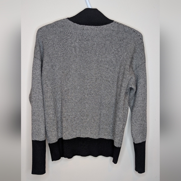 Rachel Zoe Turtleneck Sweater in Black and Gray with Classic Fit - Picture 2 of 9